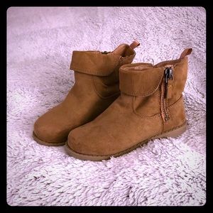 Cognac Brown Toddler Booties